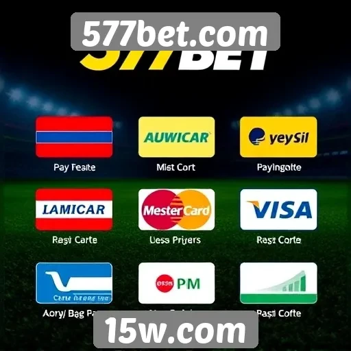 Métodos de pagamento aceitos no 577bet